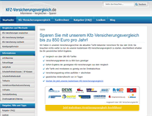 Tablet Screenshot of kfz-versicherungsvergleich.de